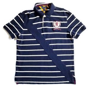 Retro Tommy Hilfiger Varsity Crew Polo. Si…
